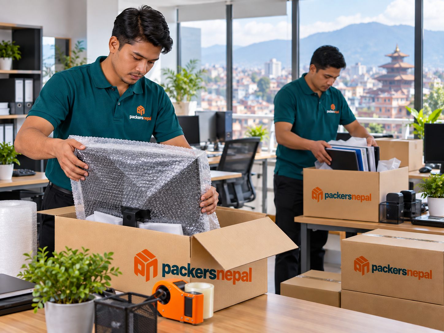 Office packing by Packers Nepal
